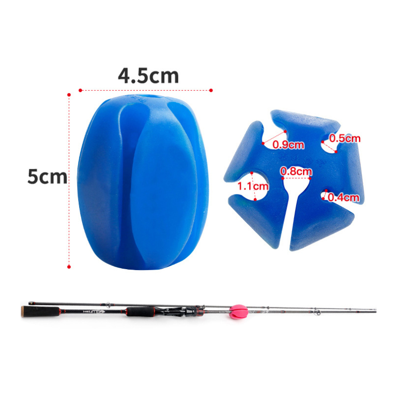 6pcs Silicone Fishing Rod Clip - Tie Clip Set ulasan dan harga