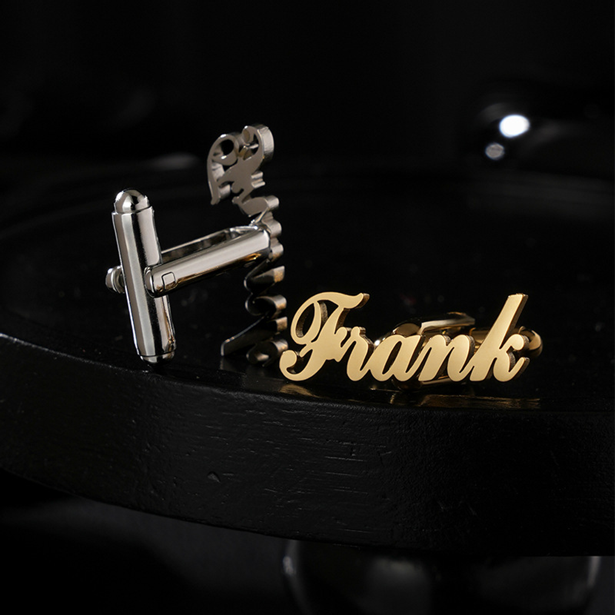 1 Pair Custom Name Cufflinks M - Men Accessories Name ulasan dan harga
