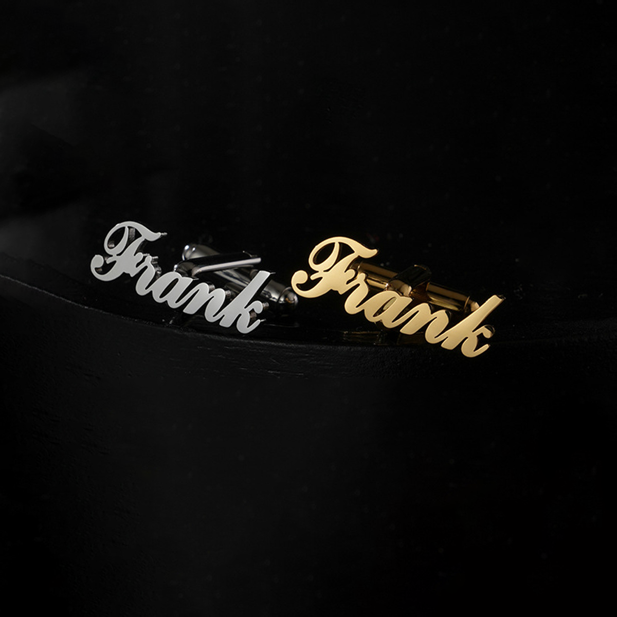 1 Pair Custom Name Cufflinks M - Men Accessories Name ulasan dan harga