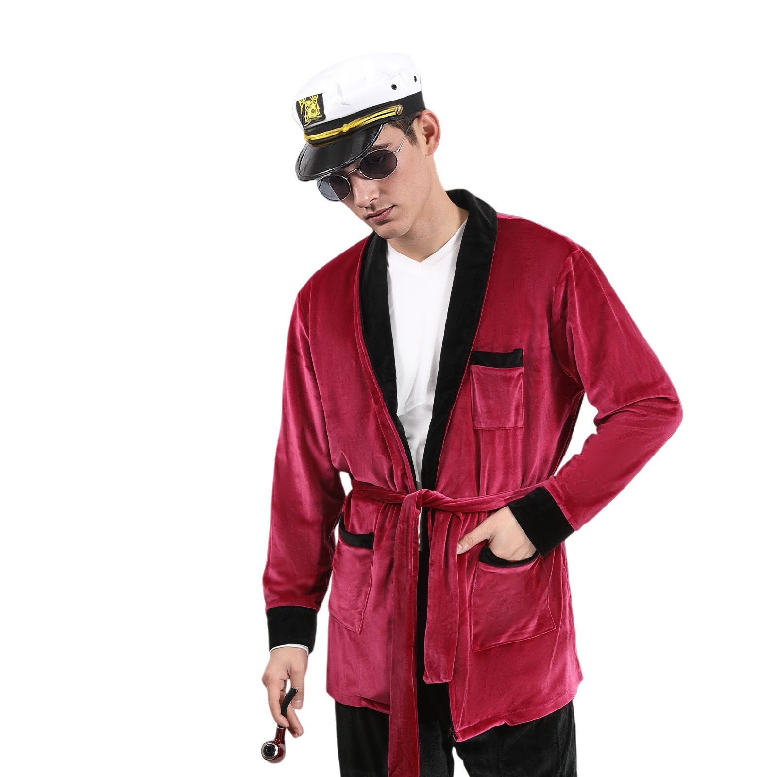 Men Flannel Red Nightgown Thic - Men'S Accessories Glasses ulasan dan harga