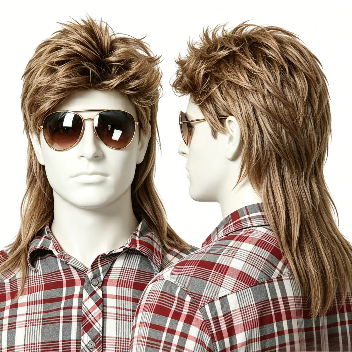 Retro Style Men Mullet Wig Cla - Men Accessories All ulasan dan harga