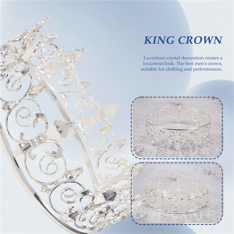 ABLG Royal King Crown For Men  - Medieval Men'S Accessories ulasan dan harga