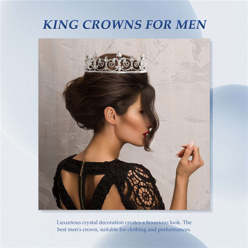 ABLG Royal King Crown For Men  - Medieval Men'S Accessories ulasan dan harga
