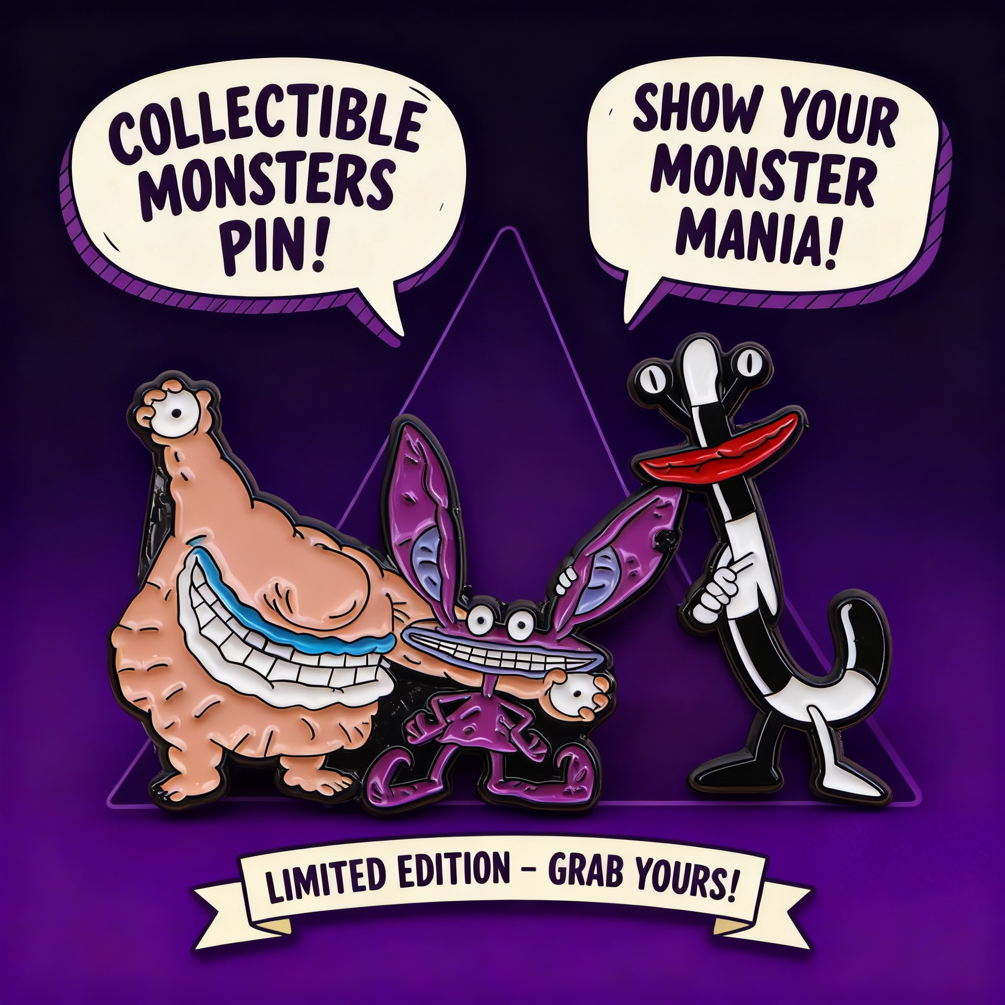 Cartoon Monster Enamel Pin Bad - Men Accessories Jewelry ulasan dan harga