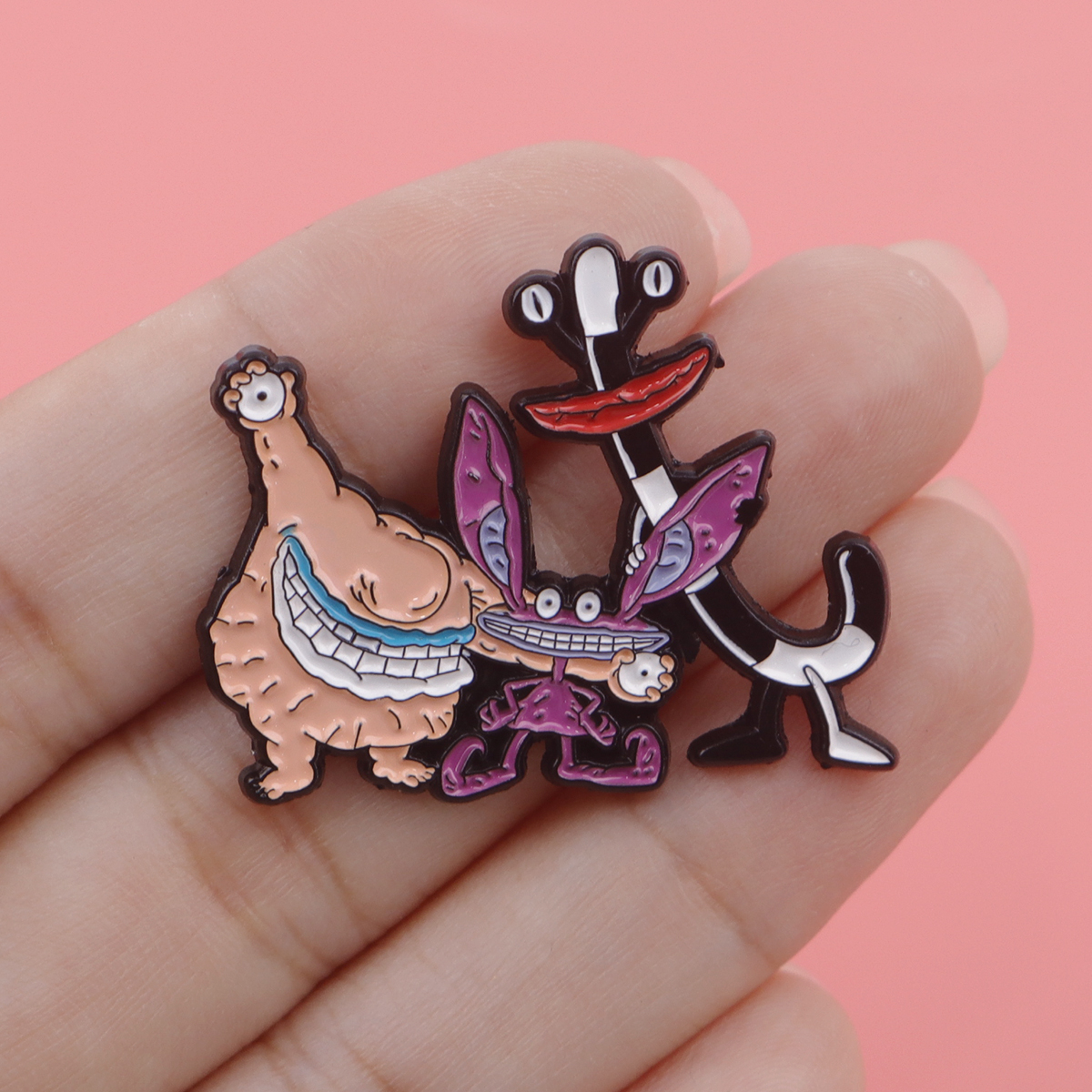 Cartoon Monster Enamel Pin Bad - Men Accessories Jewelry ulasan dan harga