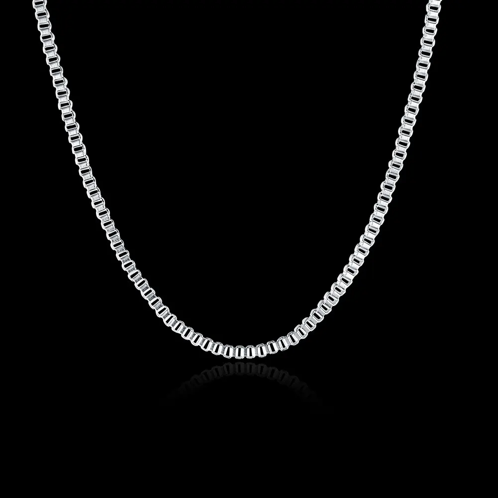925 Sterling Silver Necklace 1 - Men Accessories Gift Box ulasan dan harga