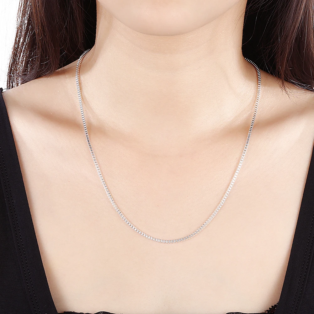925 Sterling Silver Necklace 1 - Men Accessories Gift Box ulasan dan harga