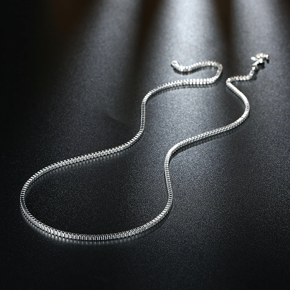 925 Sterling Silver Necklace 1 - Men Accessories Gift Box ulasan dan harga