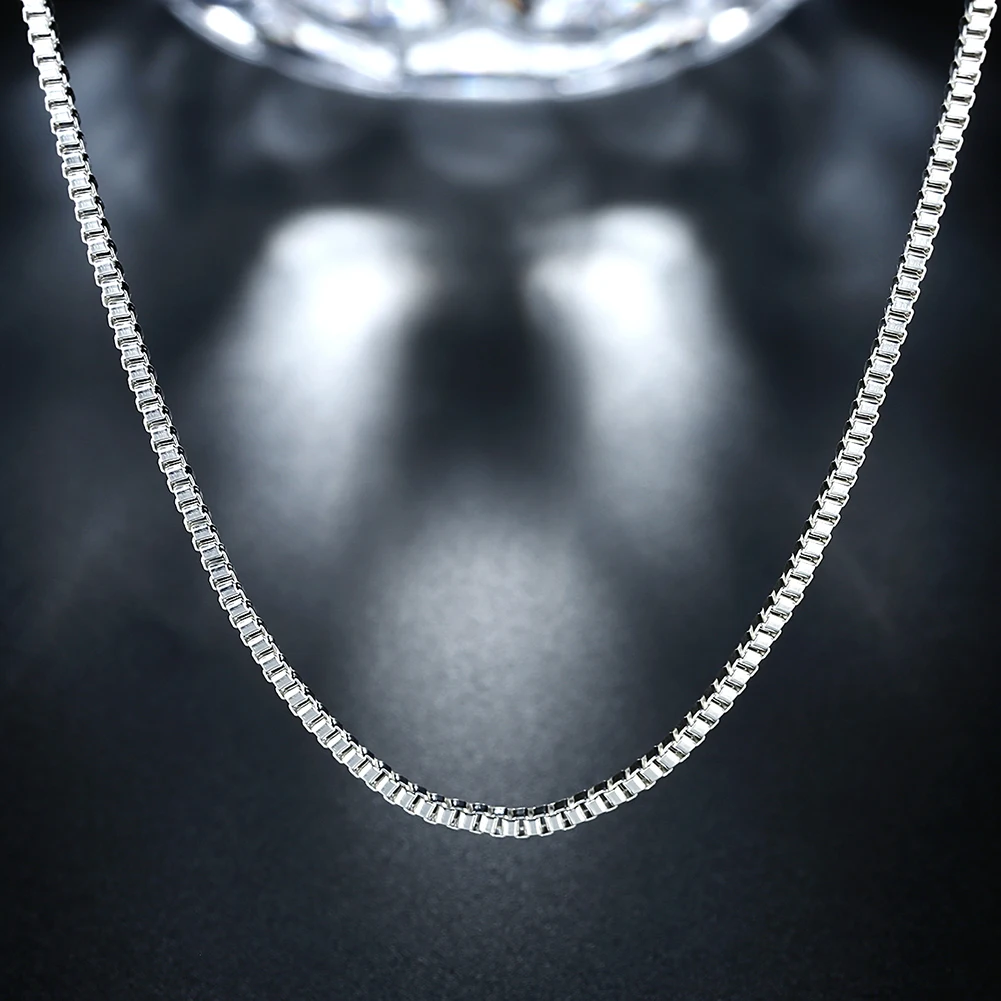 925 Sterling Silver Necklace 1 - Men Accessories Gift Box ulasan dan harga