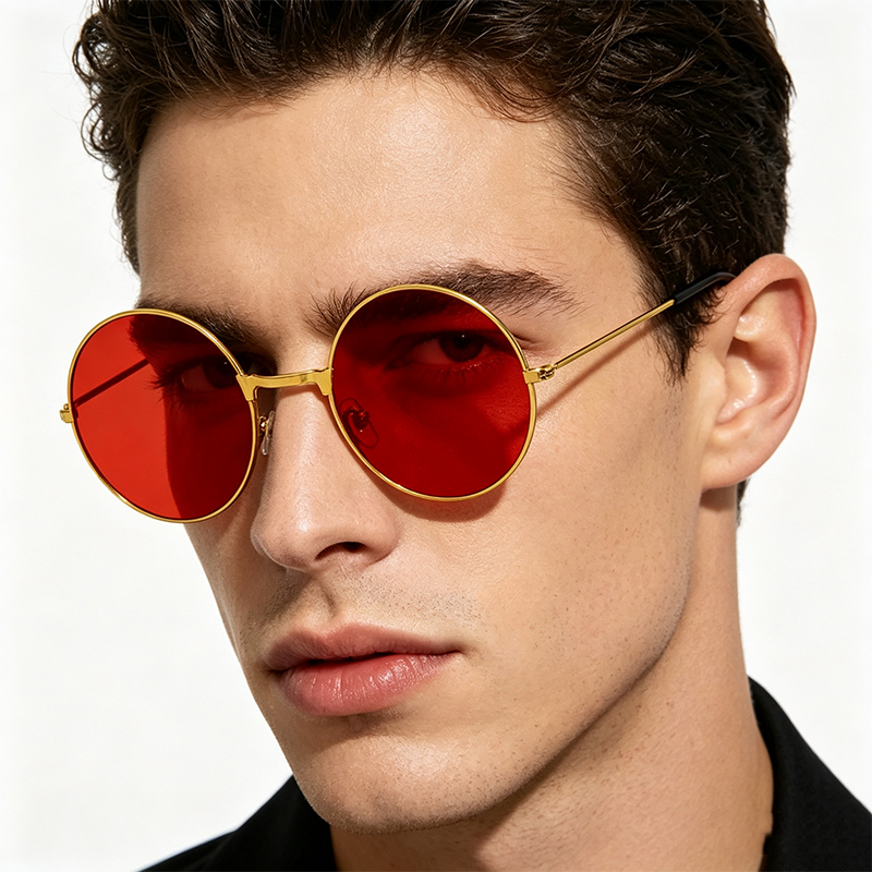 Classic Vintage Round Frame Su - Men'S Accessories Glasses ulasan dan harga