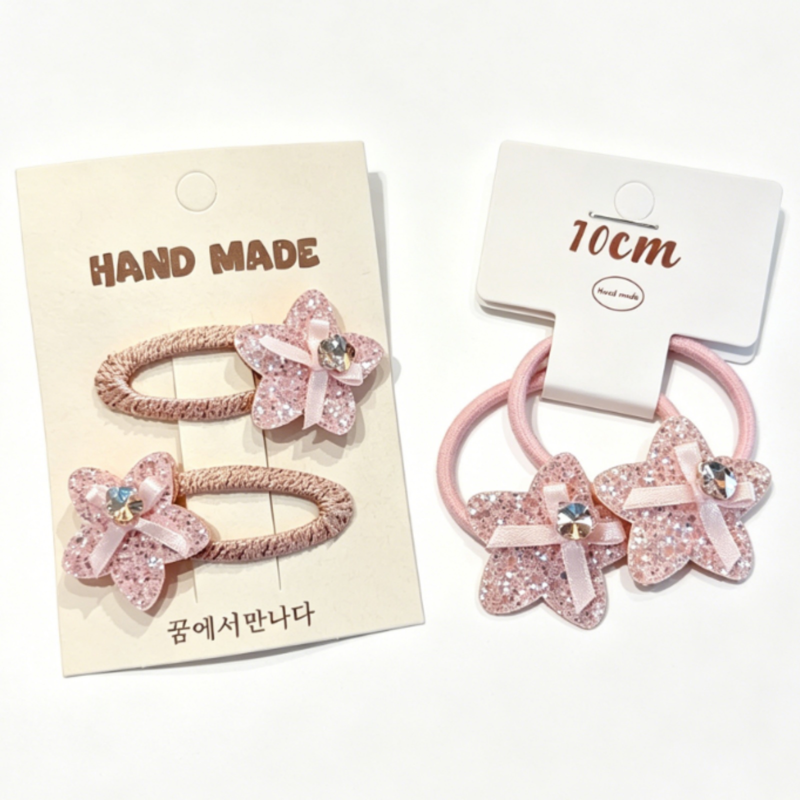 2/4PCS Cute Pink Bunny & Flowe - Tie Clip Set ulasan dan harga