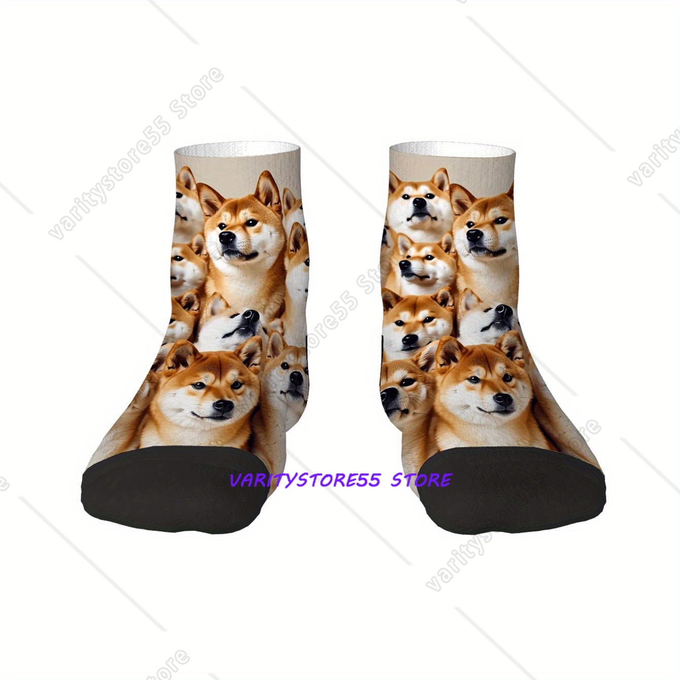 Cute Shiba Inu Print Ankle Soc - Men Accessories All ulasan dan harga