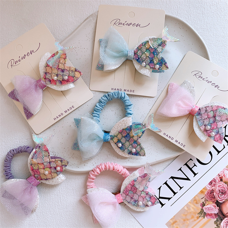 3 Colors Set Kids Mermaid Hair - Tie Clip Set ulasan dan harga