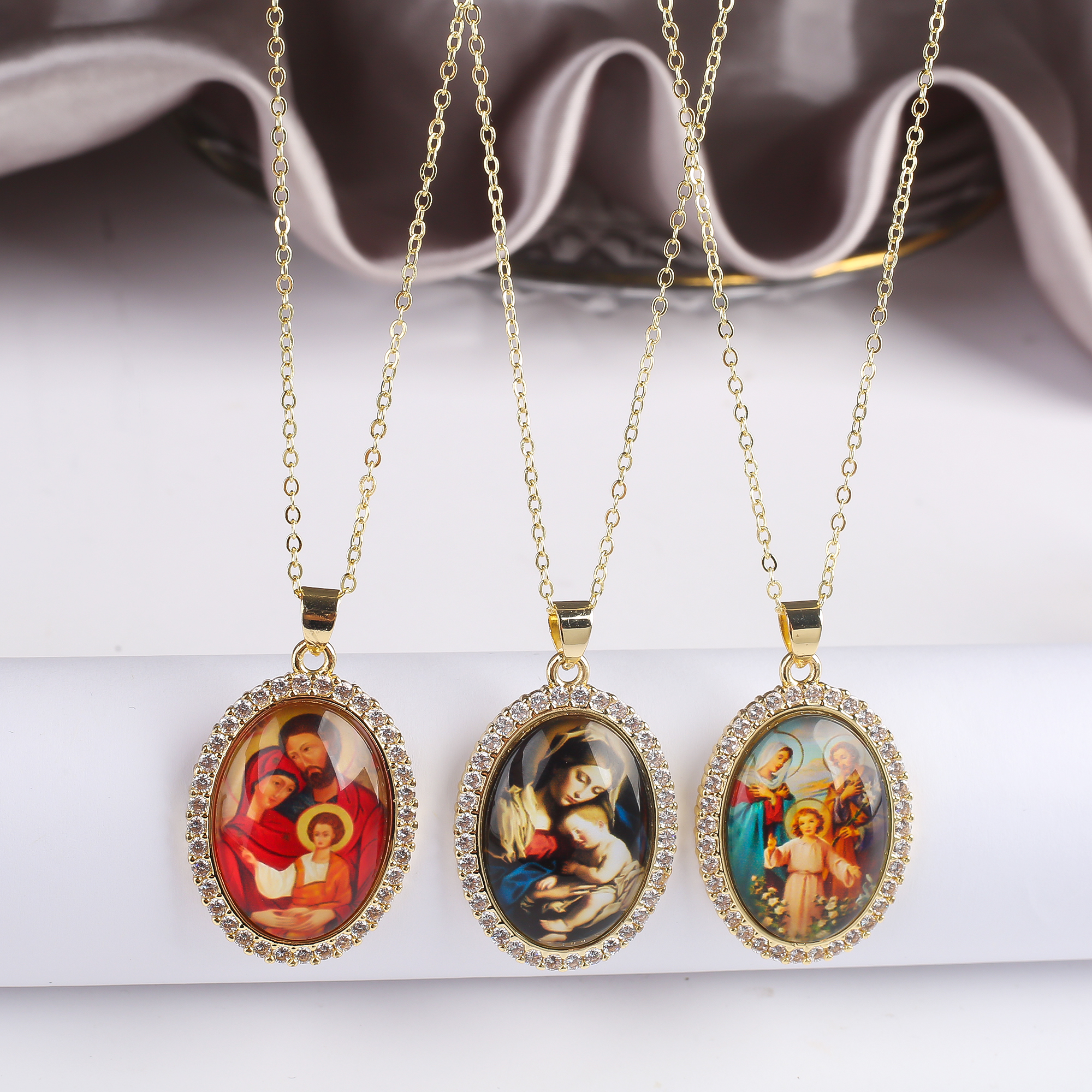 Hot Sale Virgin Mary and Child - Men'S Accessories Jewelry Sale ulasan dan harga