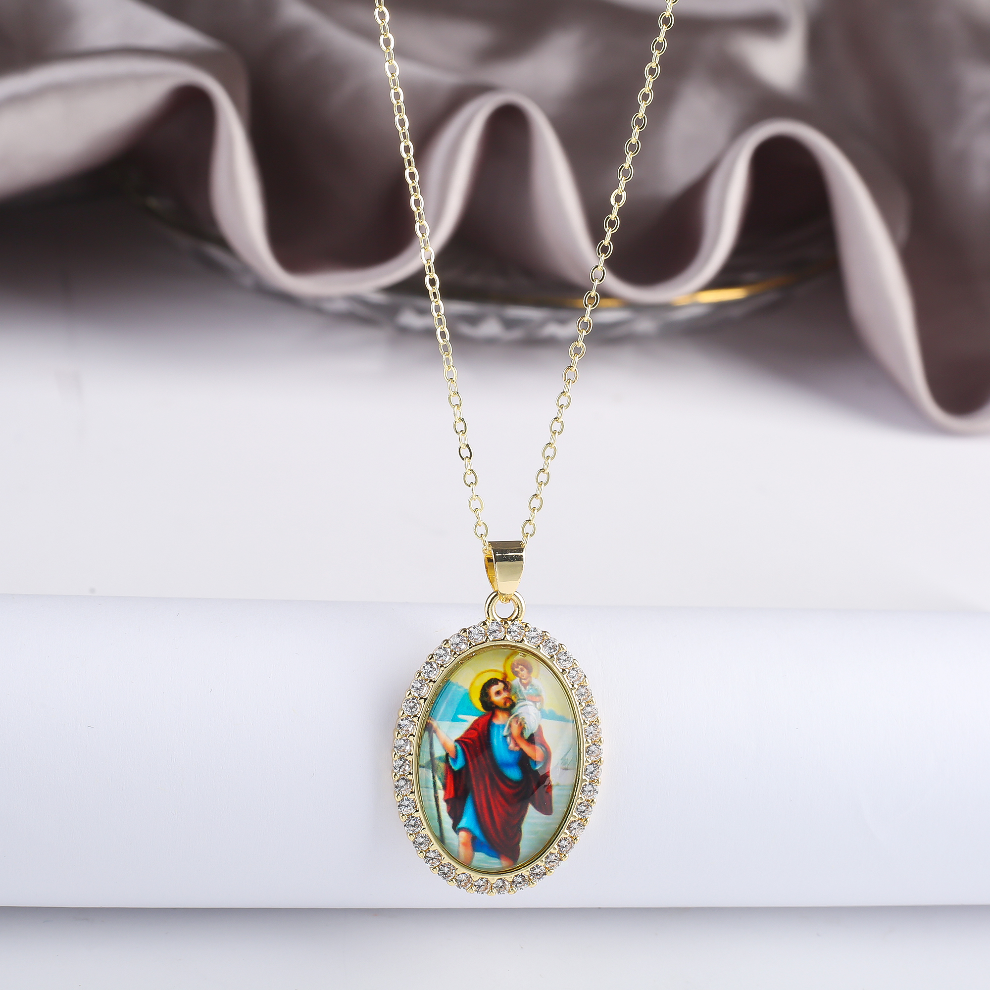 Hot Sale Virgin Mary and Child - Men'S Accessories Jewelry Sale ulasan dan harga