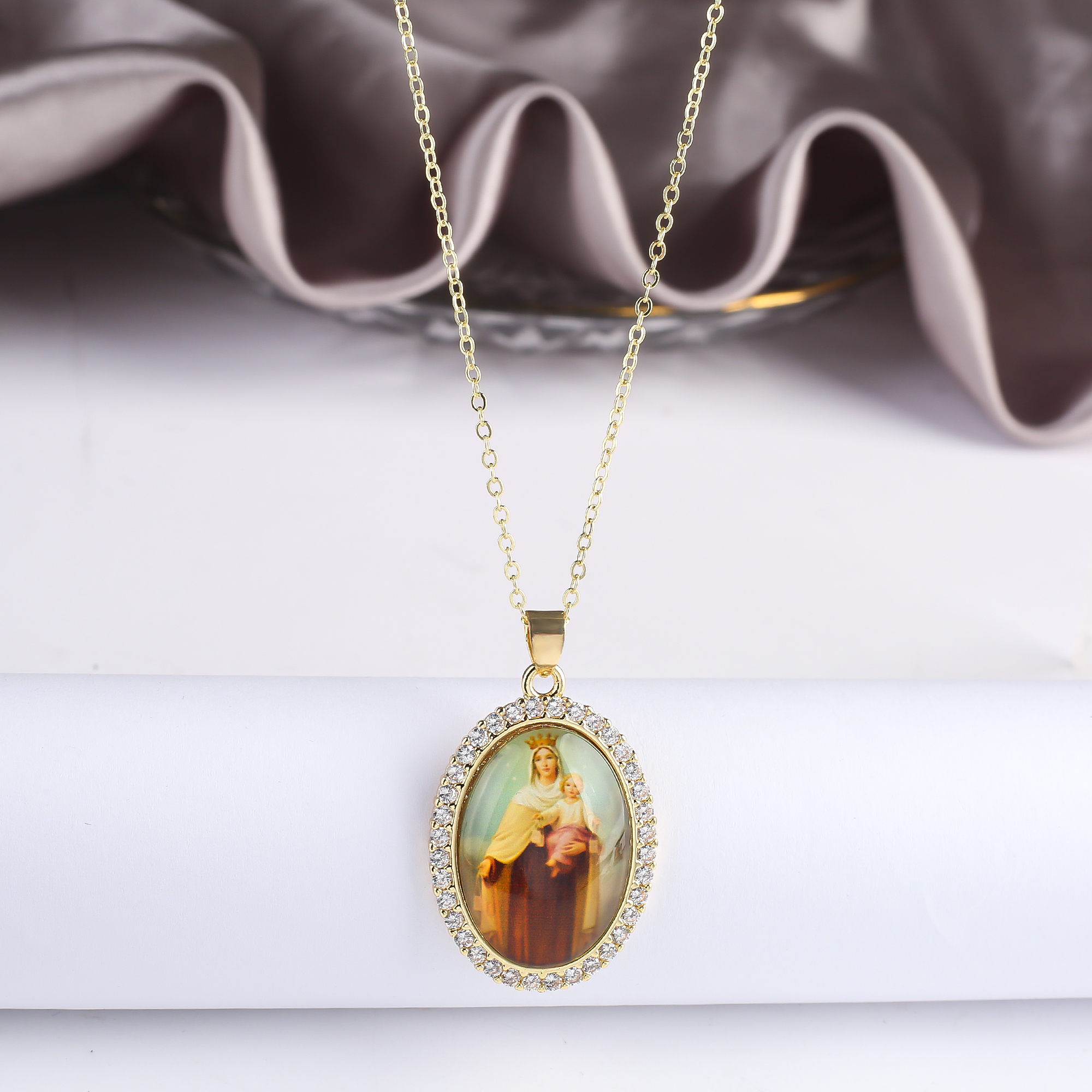 Hot Sale Virgin Mary and Child - Men'S Accessories Jewelry Sale ulasan dan harga