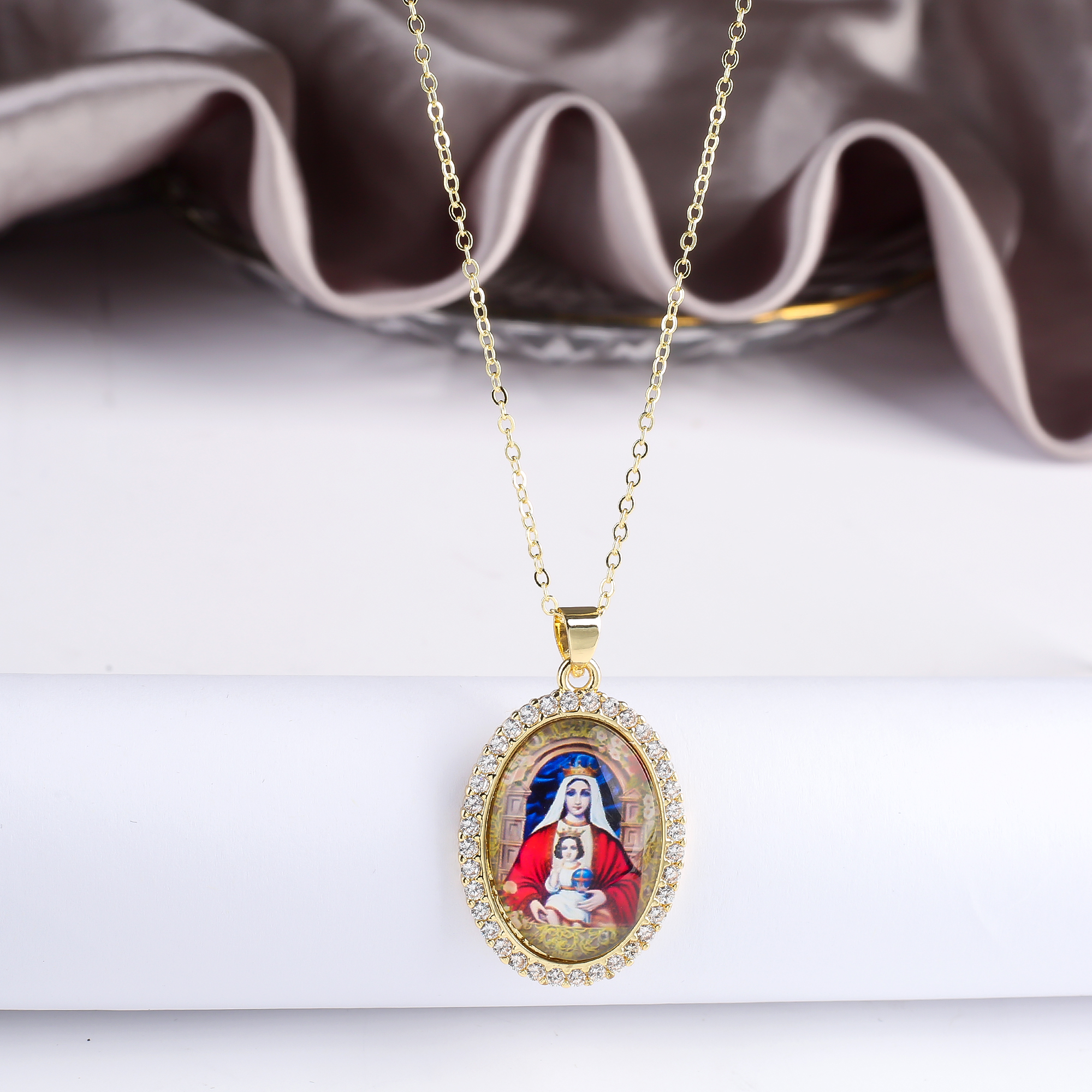 Hot Sale Virgin Mary and Child - Men'S Accessories Jewelry Sale ulasan dan harga