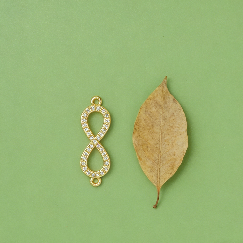 2Pcs Infinity Connectors Brass - Men Accessories Necklace ulasan dan harga