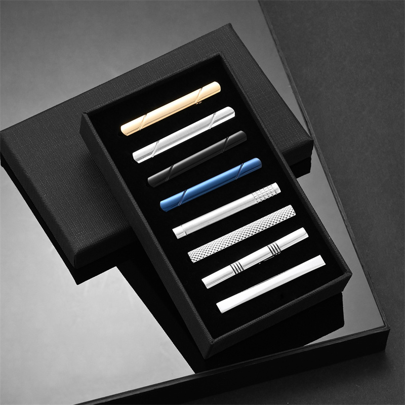 7/8/10 PCS Tie Clip Set With G - Men Accessories Gift Box ulasan dan harga