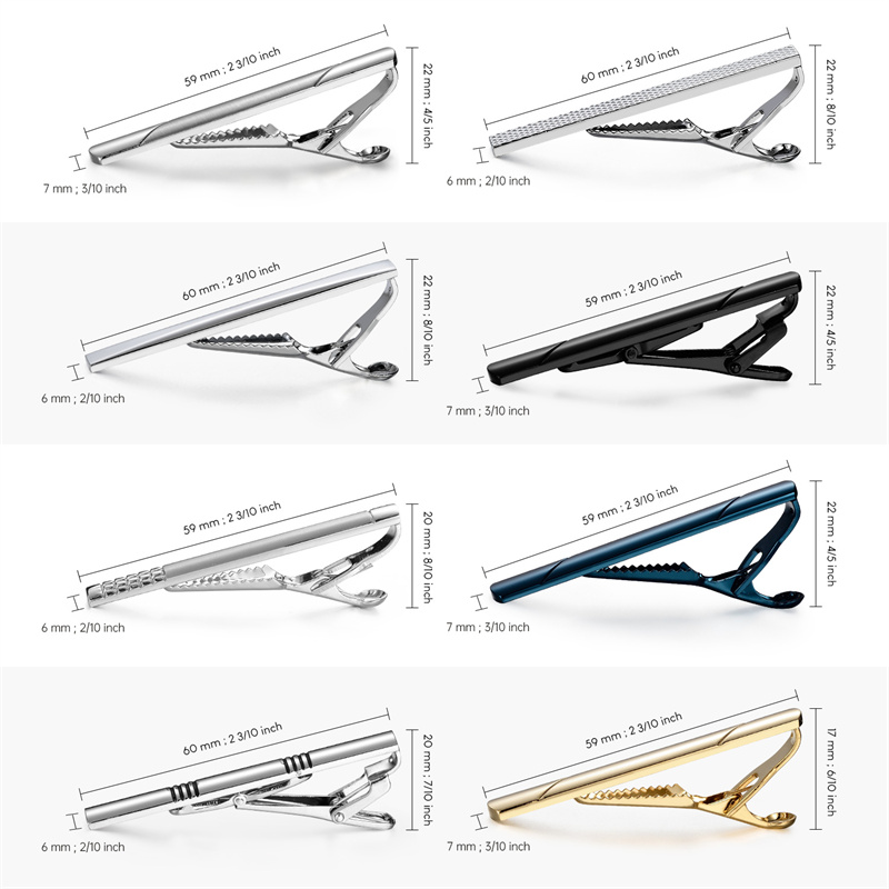 7/8/10 PCS Tie Clip Set With G - Men Accessories Gift Box ulasan dan harga