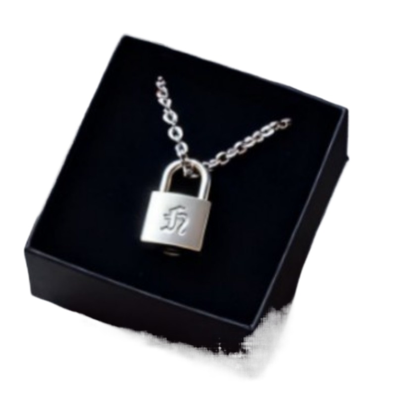 Smooth Matte Finish Metal Lock - Men Accessories Jewelry ulasan dan harga