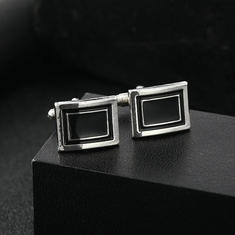 High Quality French Square Cuf - Men Accessories Jewelry ulasan dan harga