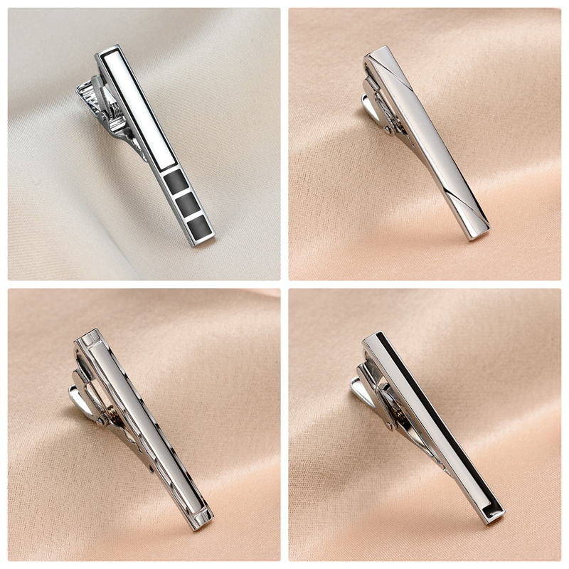 8 PCS Short Tie Clips Set With - Men Accessories Gift Box ulasan dan harga