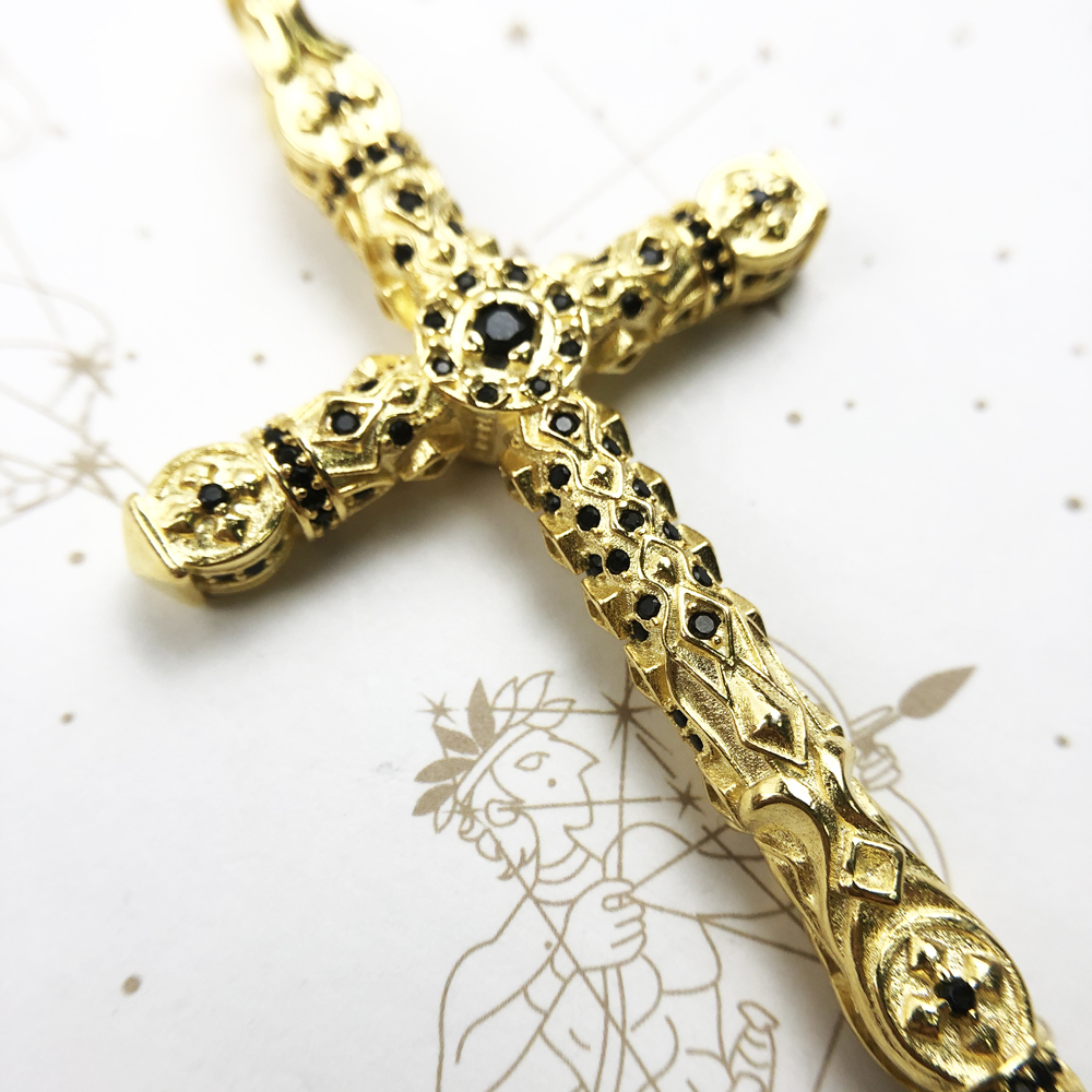 Large Richly Ornamented Cross  - Men'S Accessories Jewelry Brands ulasan dan harga