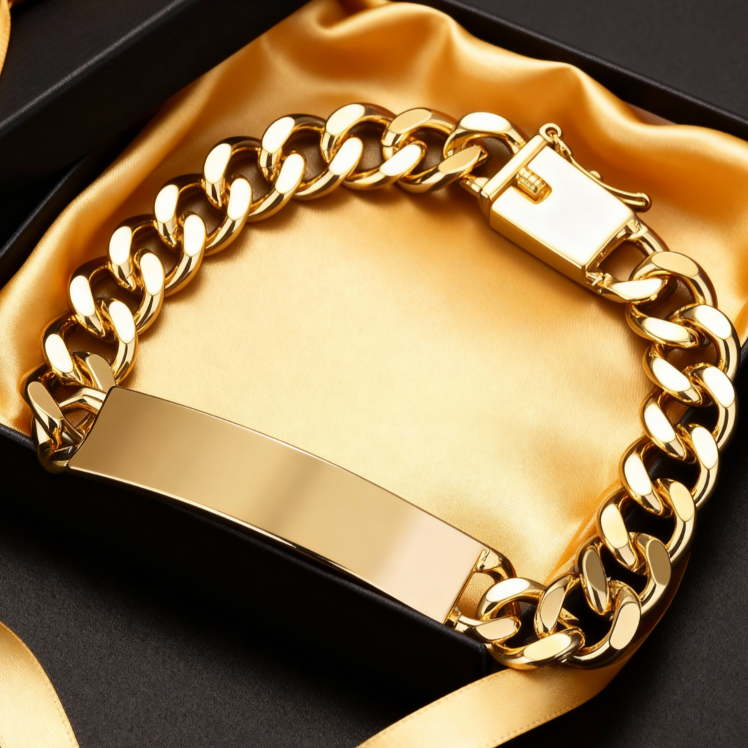Fine Creative 18K Gold bracele - Men'S Accessories Jewelry Brands ulasan dan harga