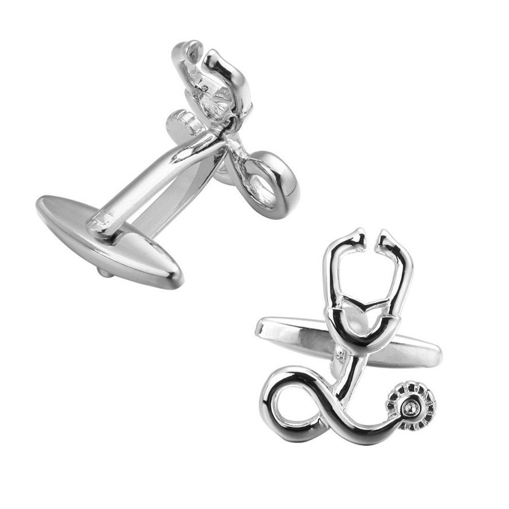 1Pair Silver Cufflinks Fine Cr - Men'S Accessories Gift Ideas ulasan dan harga