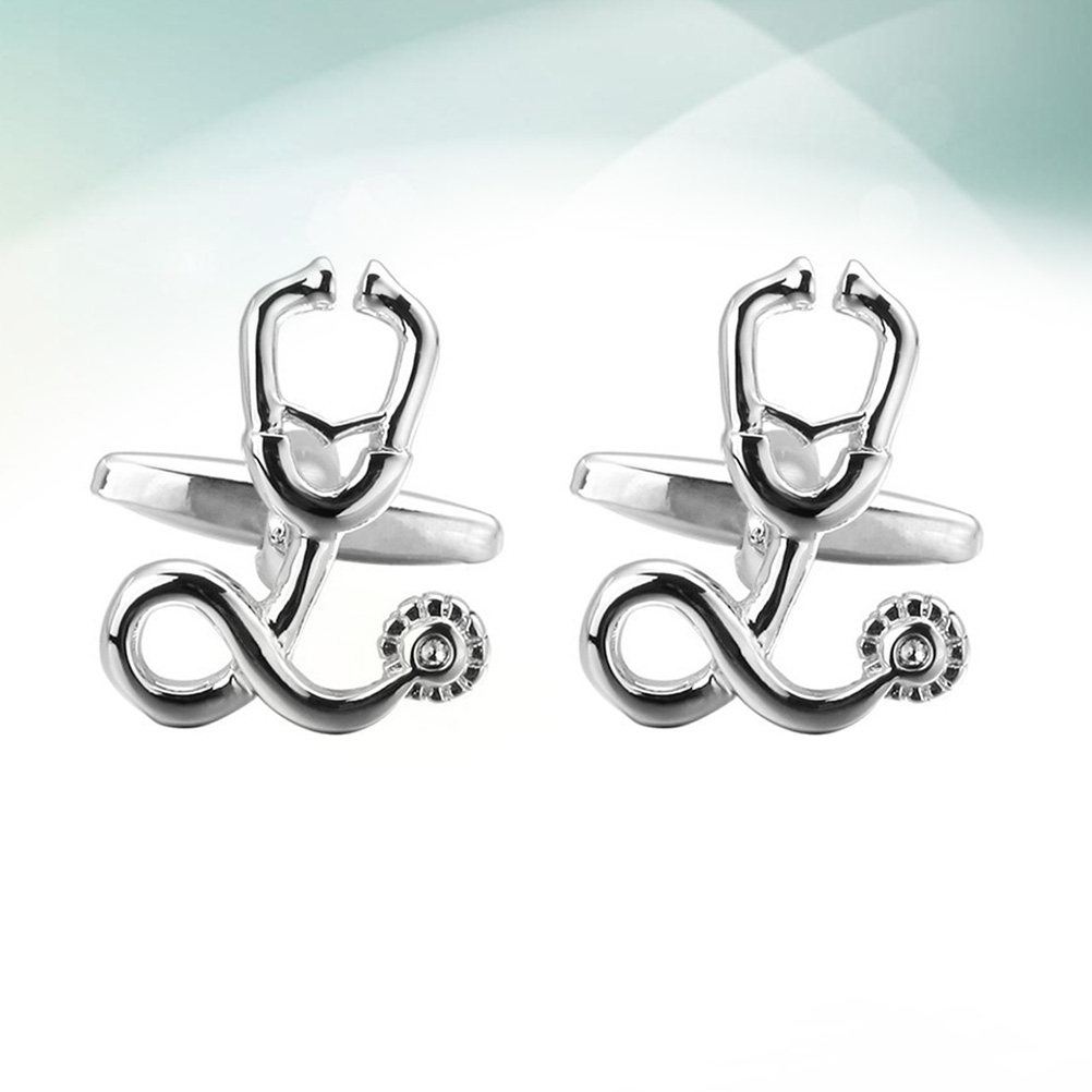 1Pair Silver Cufflinks Fine Cr - Men'S Accessories Gift Ideas ulasan dan harga