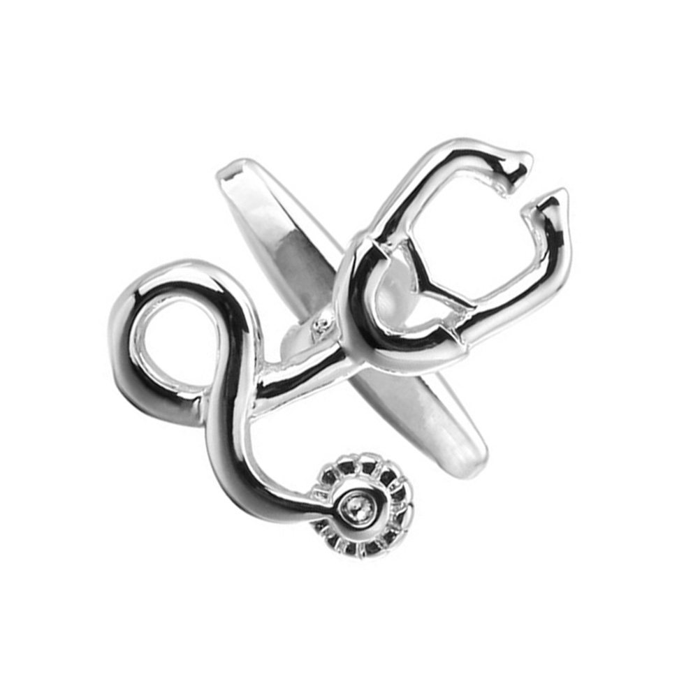 1Pair Silver Cufflinks Fine Cr - Men'S Accessories Gift Ideas ulasan dan harga