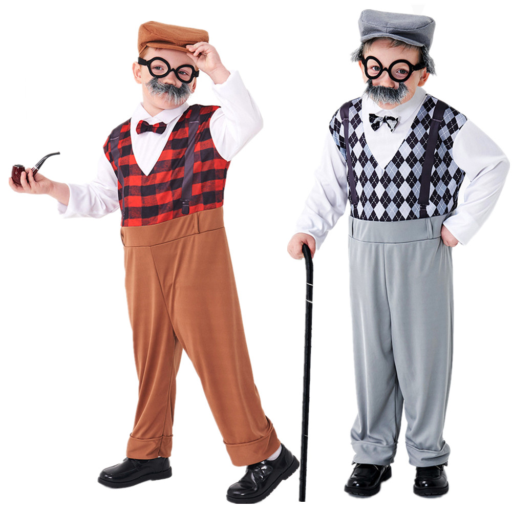 Halloween Cosplay Old Man Cost - Men'S Accessories Glasses ulasan dan harga